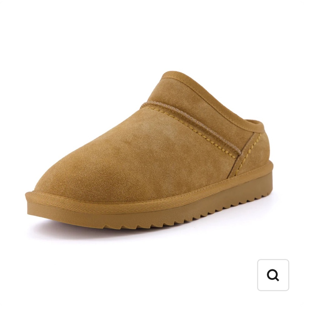 Cushionaire NWT Hilo 2 Suede Cozy Mule Chestnut brown
